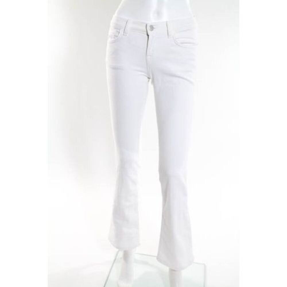 J BRAND White Cotton Bailey Flare Leg Jeans Sz 24
